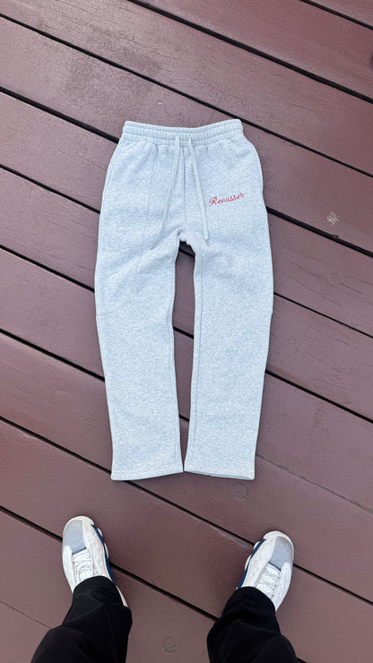 *SIGNATURE* REVASSER GREY/CHERRY RED JOGGERS