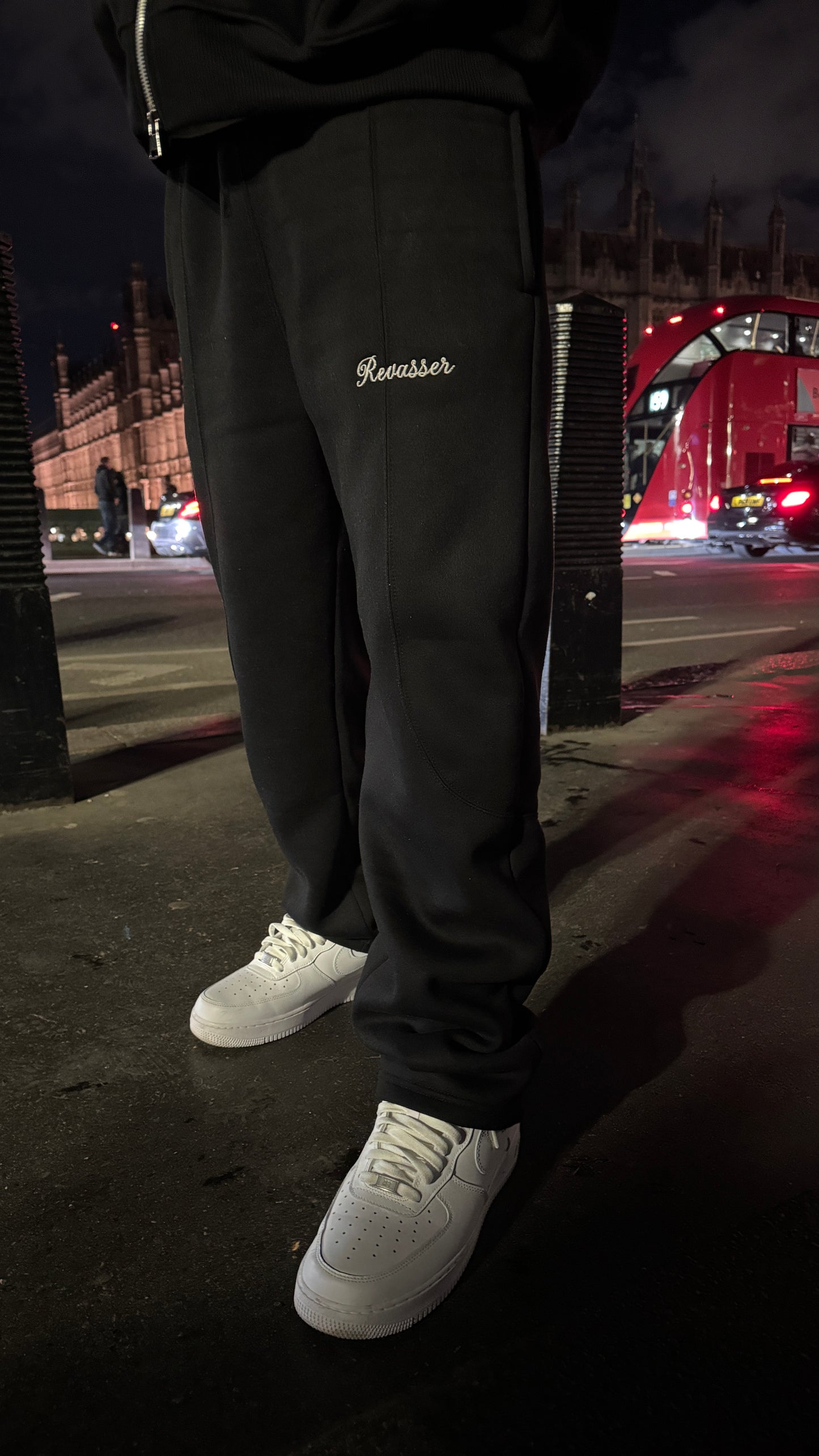 *SIGNATURE* REVASSER BLACK/LIGHT GREY JOGGERS