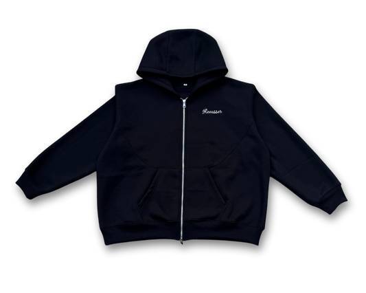 *SIGNATURE* REVASSER BLACK/LIGHT GREY ZIP UP HOODIE