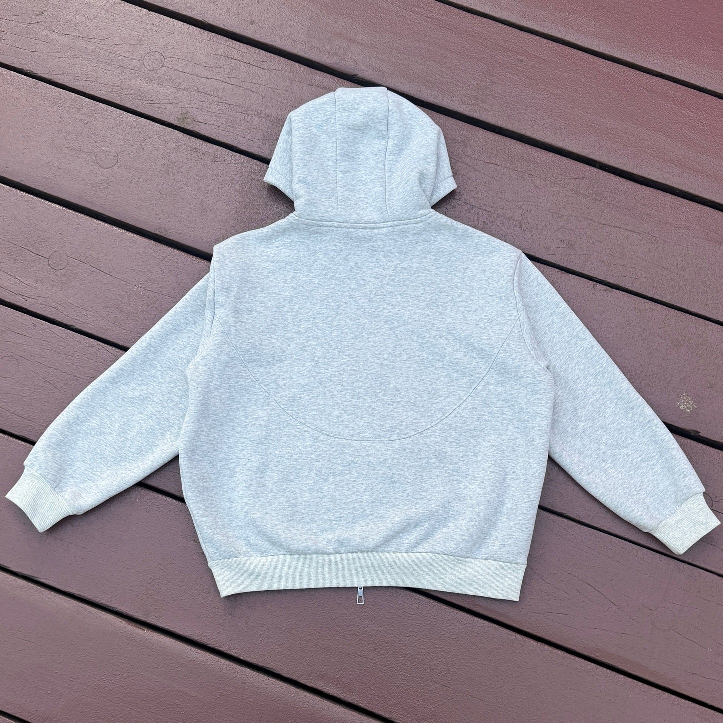 *SIGNATURE* REVASSER GREY/CHERRY RED ZIP UP HOODIE