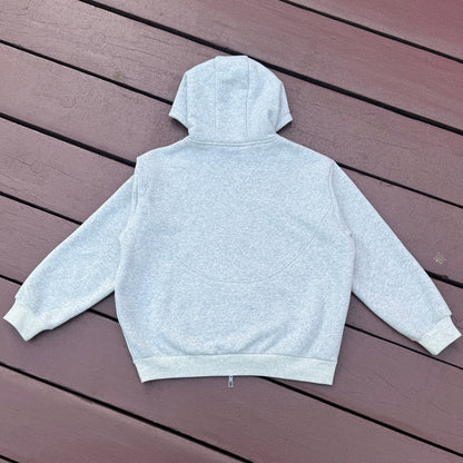 *SIGNATURE* REVASSER GREY/CHERRY RED ZIP UP HOODIE